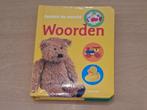 Kartonnen babyboekje Ontdek de wereld Woorden, Boeken, Ophalen of Verzenden, Zo goed als nieuw, 1 tot 2 jaar
