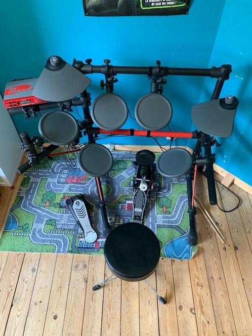batterie électronique Yamaha DTXpress II d'occasion et siège, Muziek en Instrumenten, Drumcomputers, Gebruikt, Yamaha, Ophalen