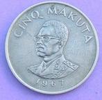 1967 5 Makuta République du Congo, Verzenden, Overige landen, Losse munt
