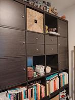 Kasten en bureautafel (Ikea) Zwart, Maison & Meubles, Armoires | Bibliothèques, Enlèvement, Avec tiroir(s)