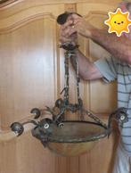 Art deco hanglamp met glazen bol, Ophalen