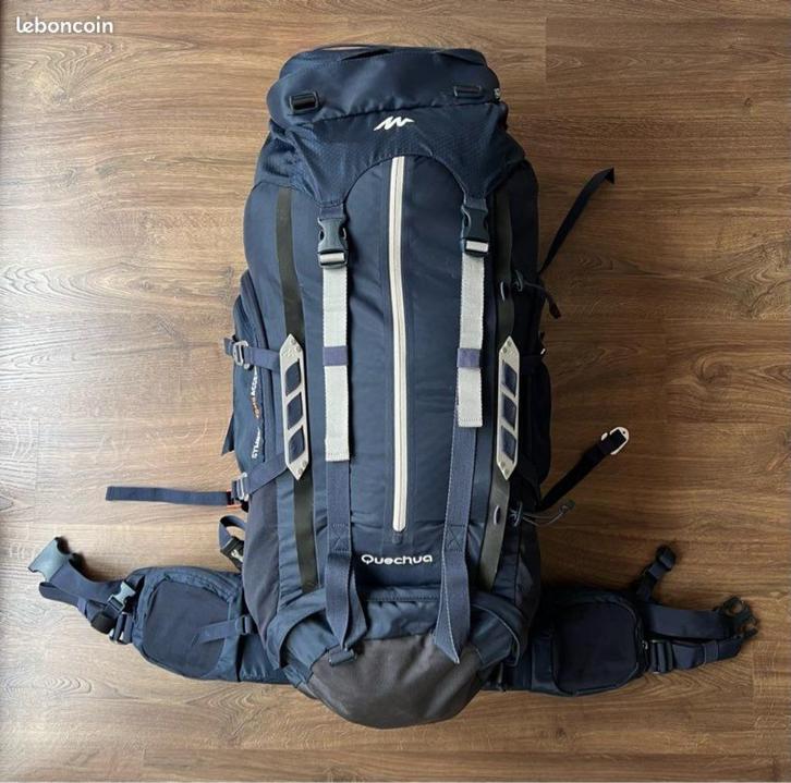 Trekkersrugzak/sac à dos rando Quechua Symbium 70+10 Access, Sport en Fitness, Bergsport en Wandelen, Zo goed als nieuw, Rugzak