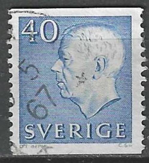 Zweden 1961/1968 - Yvert 470 - Koning Gustaaf VI  (ST), Postzegels en Munten, Postzegels | Europa | Scandinavië, Gestempeld, Zweden