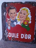 Geëmailleerde plaat van Boule d'Or zoals het is, Verzamelen, Ophalen of Verzenden, Gebruikt, Reclamebord