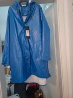 Glanzende blauwe regenjas met was, Ophalen of Verzenden, Zo goed als nieuw, Blauw