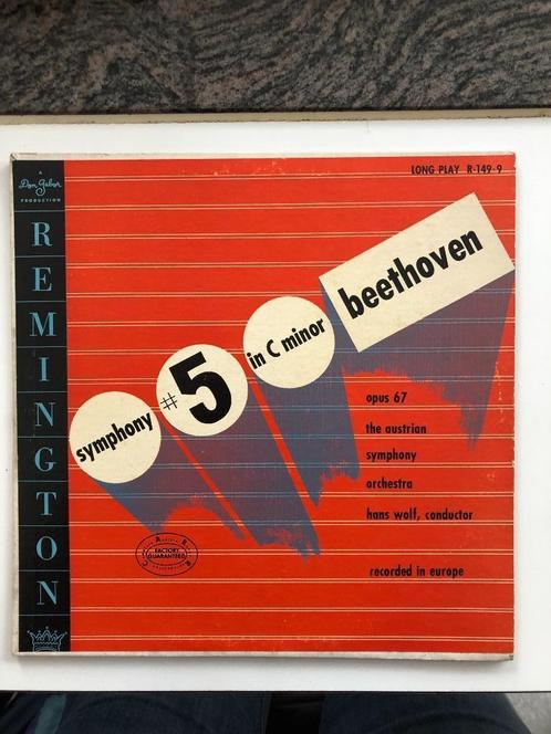 Ancien disque 33 tours : Symphonie 5 en ut mineur Beethoven, Collections, Machines | Jukebox, Enlèvement ou Envoi