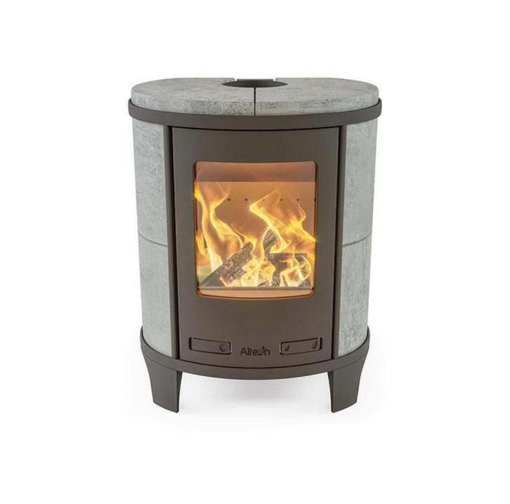 25162 Speksteenkachel Altech Ecosy Basic, Huis en Inrichting, Kachels, Nieuw, Vrijstaand, Houtkachel, Hout, Ophalen