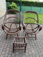ROTAN MEUBELS - 4 STOELEN & 2 ZETELS, Huis en Inrichting, Ophalen, Gebruikt