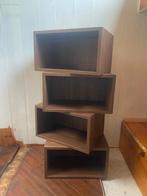 handgemaakte houten kastjes - stapelbaar design, Huis en Inrichting, Kasten | Kleerkasten, Ophalen, Overige materialen, Minder dan 50 cm