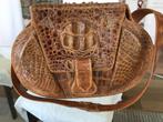 Sac crocodile, Handtassen en Accessoires, Tassen | Damestassen, Zo goed als nieuw, Bruin, Schoudertasje