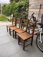 4 chaises en bois, Huis en Inrichting, Stoelen, Ophalen, Hout