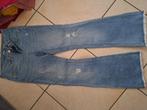 Jeans maat 134 meisjes met olifantenpijpen, Ophalen of Verzenden, Zo goed als nieuw, Meisje, Broek