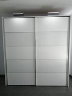 glanzend/mat wit gelakte kledingkast, Ophalen, Gebruikt, 200 cm of meer, Met hangruimte