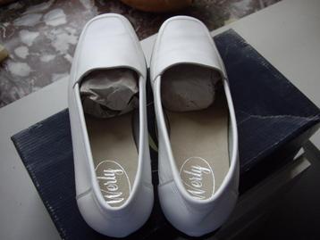 Witte mocassins voor dames