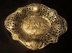 Antiek zilver schaaltje met engeltjes, cupido's, putti, Verzenden, Zilver