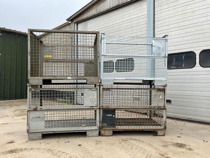 Gitterbox stapelbaar (4 stuks), Zakelijke goederen, Kantoor en Winkelinrichting | Magazijn, Stelling en Opslag, Ophalen of Verzenden