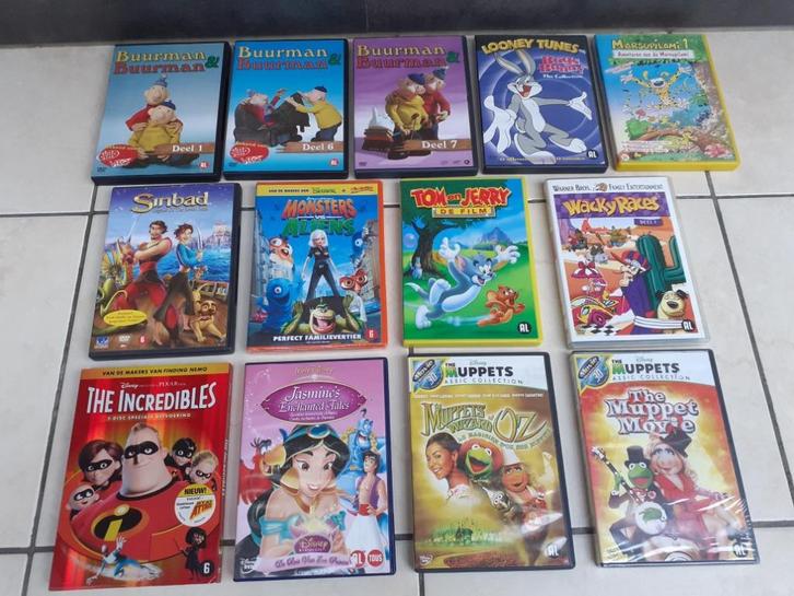DVD lot, Cd's en Dvd's, Dvd's | Tekenfilms en Animatie, Zo goed als nieuw, Amerikaans, Tekenfilm, Ophalen of Verzenden