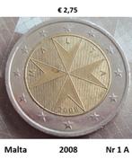 2 Euromunten Malta, 2 euros, Malte, Enlèvement ou Envoi, Monnaie en vrac