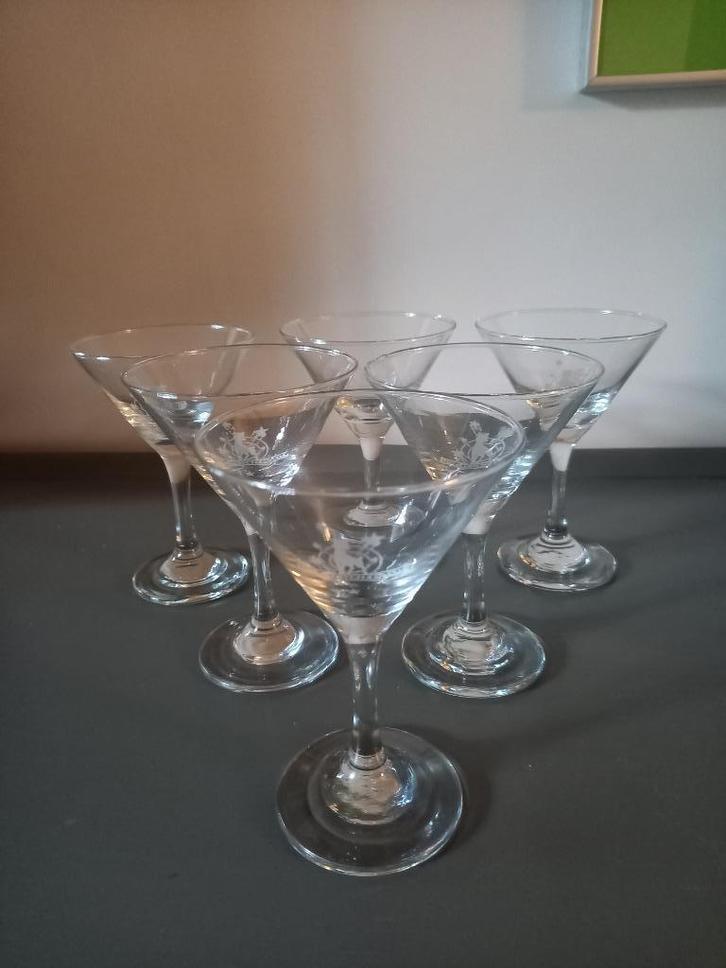 Vintage babycham cocktail martini glazen  : zeldzaam, Verzamelen, Glas en Drinkglazen, Zo goed als nieuw, Ophalen