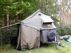 Trailer + daktent, Caravans en Kamperen, Tenten, Ophalen, Gebruikt, Tot en met 2