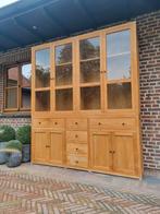 Teak vitrinekast/buffetkast GRATIS LEVERING, Ophalen of Verzenden