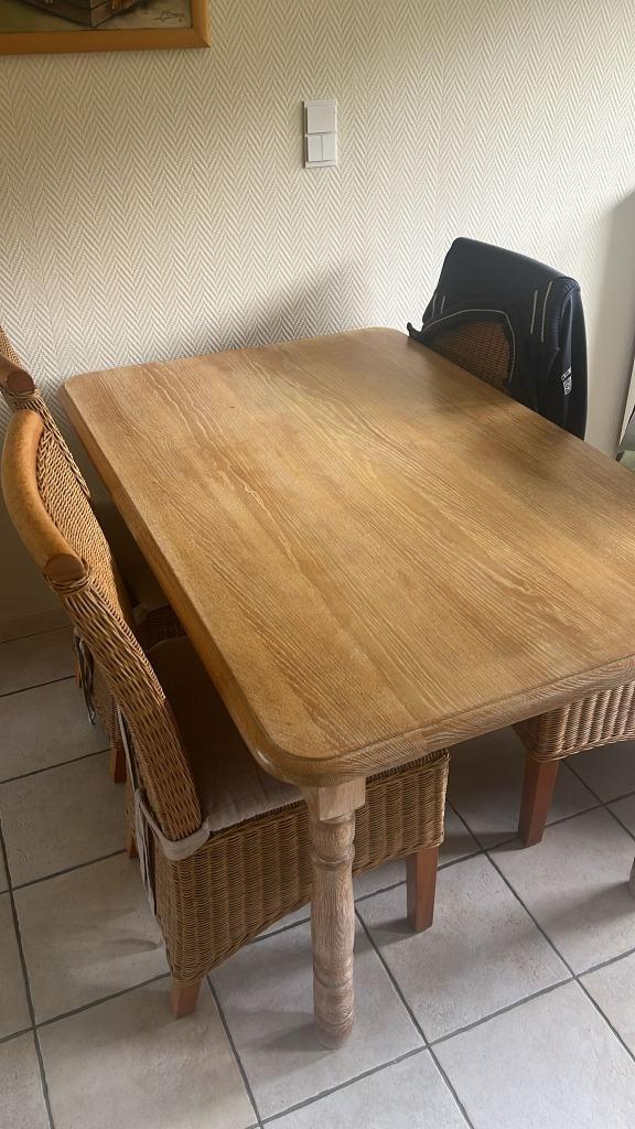 Eettafel + 4 stoelen, Huis en Inrichting, Tafels | Eettafels, Ophalen