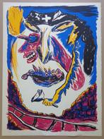 MARK KENNES / TYPISCHE FIGURATIE / KLEURZEEFDRUK / 76x56cm, Antiek en Kunst, Ophalen of Verzenden