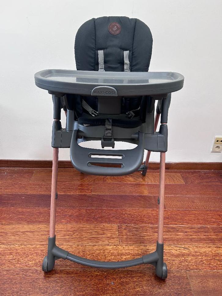 Maxi-cosi Minla Eetstoel, Kinderen en Baby's, Kinderstoelen, Gebruikt, Meegroeistoel, Aanschuifbaar, Afneembaar eetblad, Gordel(s)
