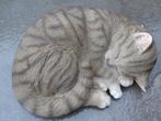 statue chat coucher endormi ,grand choix voir photos nouveau, Animal, Synthétique, Enlèvement ou Envoi, Neuf