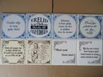 Vintage tegel tegels met spreuk collectie 19 euro per stuk, Ophalen of Verzenden