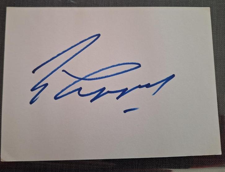 Originele handtekening van veteraan en acteur HORST TAPPERT, Verzamelen, Militaria | Tweede Wereldoorlog, Landmacht, Ophalen of Verzenden
