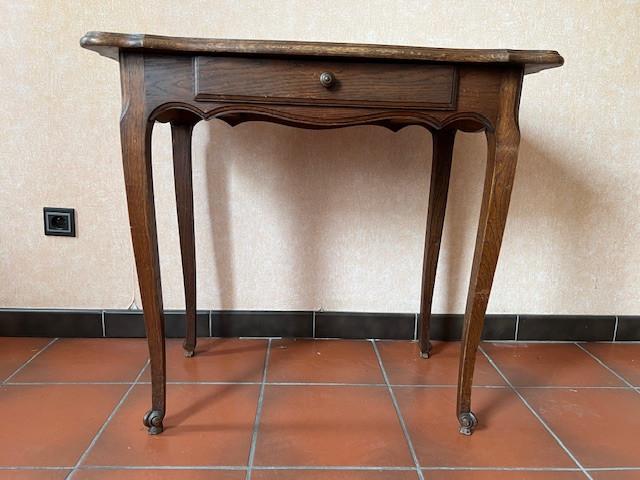 Antiek bijzettafeltje - theetafel eik, Ophalen