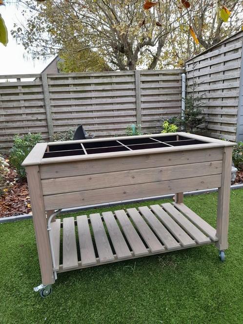 Moestuinbak/kruidenbak behandeld ,met binnenbak,en wielen!!, Tuin en Terras, Buitenkeukens, Nieuw, Ophalen