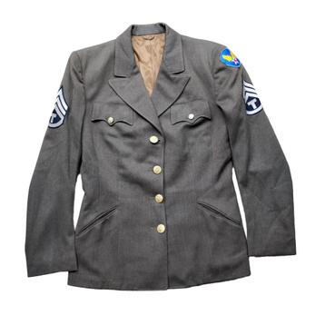 WWII US Women's Army Corps WAC Jacket Air Force Named beschikbaar voor biedingen