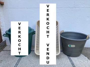 Grijze wasmand, merk CURVER  € 5,00 beschikbaar voor biedingen