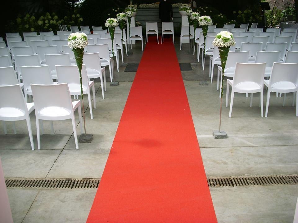 Rode loper in kleuren als tapijt voor evenementen, Huis en Inrichting, Stoffering | Tapijten en Vloerkleden, Nieuw, Wit, Crème