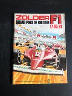 programme 1981 GP Belgium F1 Zolder Ferrari Villeneuve, Enlèvement ou Envoi