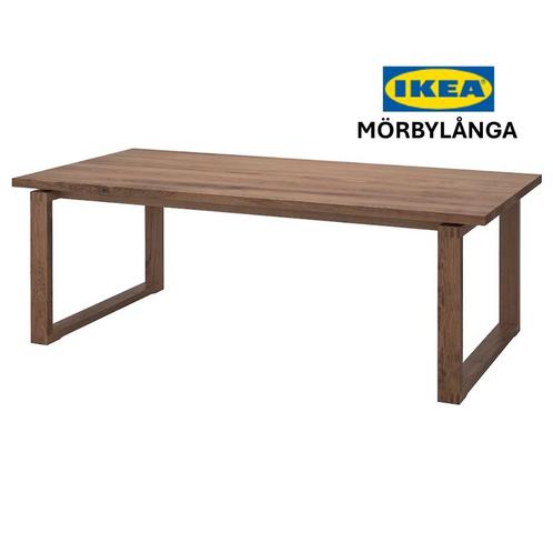 IKEA Mörbylånga houten eetkamertafel, Huis en Inrichting, Tafels | Eettafels, Zo goed als nieuw, 50 tot 100 cm, 200 cm of meer