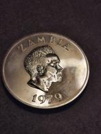 Zambia,10 Kwacha 1979,proof zilver,3250stuk,mooi munt., Postzegels en Munten, Munten | Afrika, Ophalen of Verzenden, Zambia, Losse munt