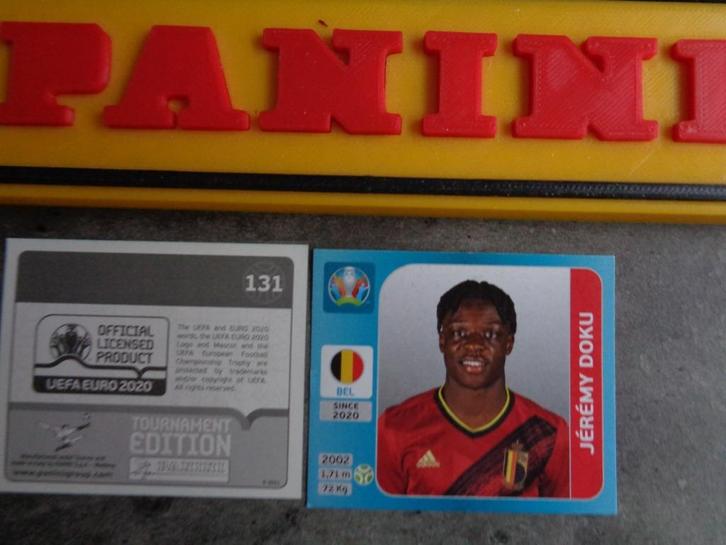 PANINI voetbal sticker EURO 2020  DOKU, Hobby en Vrije tijd, Stickers en Plaatjes, Sticker, Verzenden