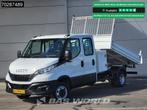 Iveco Daily 35C16 3.0L Kipper met Kist Dubbel Cabine Dubbell, Auto's, Stof, Gebruikt, Euro 6, 4 cilinders