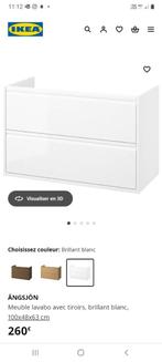 Meuble lavabo avec tiroirs IKEA 100cm, Maison & Meubles, Neuf, 25 à 50 cm, Moins de 100 cm, Meuble lavabo