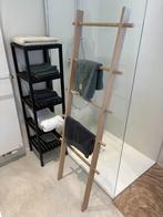 Badkamerladder La Redoute licht hout - Nieuwprijs €89, Ophalen, Overige typen, 50 tot 100 cm, Zo goed als nieuw