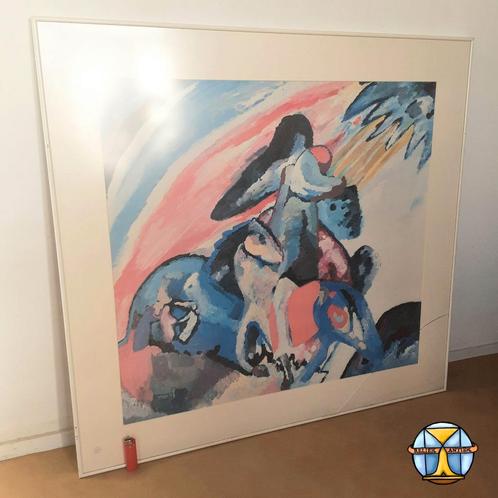 Grand tirage (haute qualité) Kadinsky The Rider (95x101cm), Antiquités & Art, Art | Peinture | Abstraite, Enlèvement ou Envoi