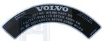 Volvo Sticker voor luchtfilter 679260 B18A Stromberg Volvo o, Auto-onderdelen, Ophalen of Verzenden, Nieuw
