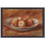 Pommes - Pierre-Auguste Renoir toile + cadre à pâtisserie 70, Maison & Meubles, Envoi, Création originale, 50 à 75 cm, 50 à 75 cm