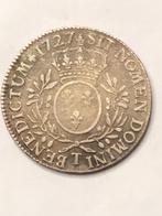 Munt zilver Frankrijk Ecu Lodewijck XV jaartal 1727 T, Ophalen of Verzenden, Frankrijk, Losse munt, Zilver