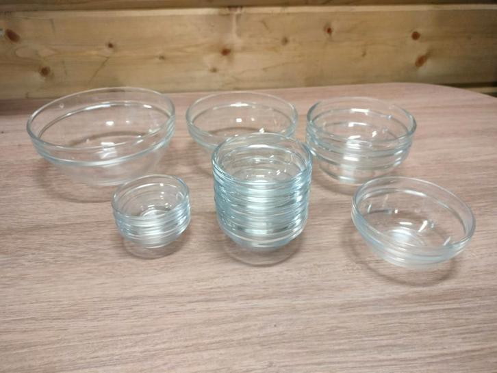 Arcoroc kommen, Huis en Inrichting, Keuken | Servies, Zo goed als nieuw, Kom(men), Glas, Ophalen of Verzenden