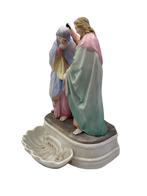 Groupe religieux ancien – Visitation – Biscuit XIXe – 14 cm, Enlèvement ou Envoi