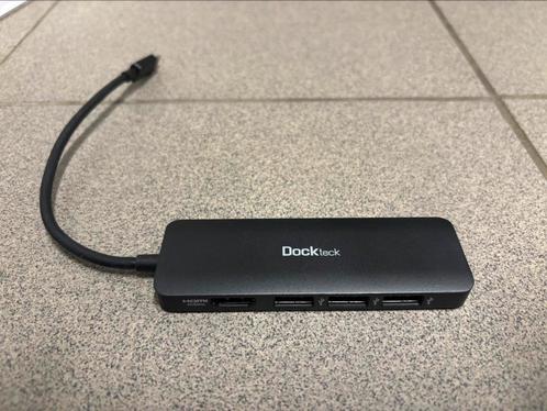 Docktec USB-C hub 5-in-1 met 100W PD, Computers en Software, Dockingstations, Zo goed als nieuw, Docking station, Ophalen of Verzenden